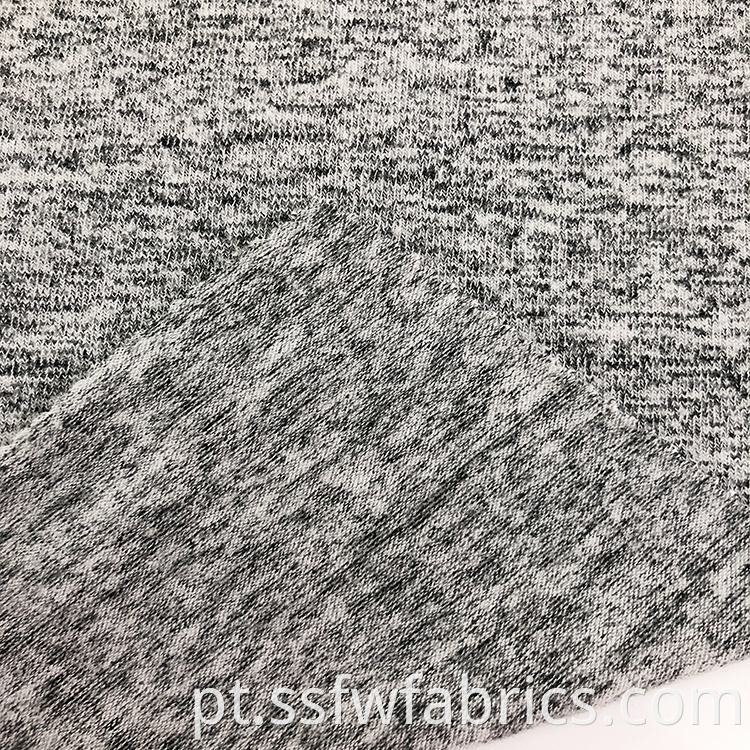 Gray Poly Viscose Hacci